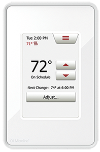 Radiant floor heating system TOUCH thermostat.